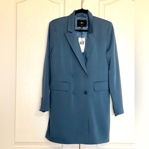 7 For All Mankind Jackets & Blazers - 7 for all mankind blazer suit jacket size medium